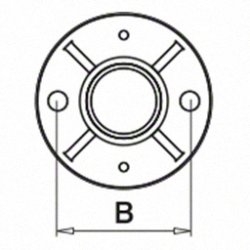 Gel�nderstolpe model 944, � 42,4x2,0mm,