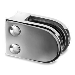 Glasklemme Model 2500<br> AISI 316 - flad eller r�r<br>Glasstruktur: monolitisk / lamineret