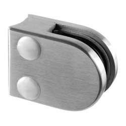 Glasklemme Model 2700<br> AISI 316 - flad eller rr<br>Glasstruktur: monolitisk / lamineret