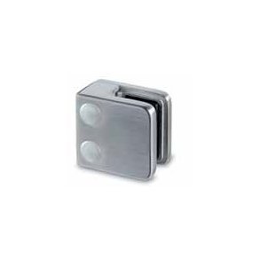 Glasklemme Model 2100<br> AISI 304 - flad eller rr<br>Glasstruktur: monolitisk / lamineret