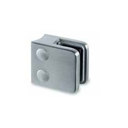 Glasklemme Model 2100<br> AISI 304 - flad eller rr<br>Glasstruktur: monolitisk / lamineret