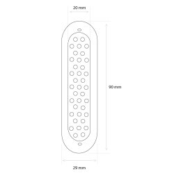 Ventilationsrist,  60 - 90 - 120 mm