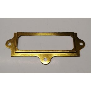 Etiketramme messing 37 x 90 mm