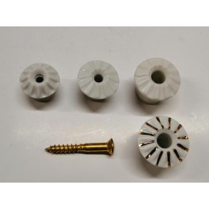 Porcelnsknop 18 - 20 - 23 - 26 mm
