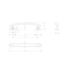 Kkkengreb<br> C/C: 64 - 96 - 192 mm