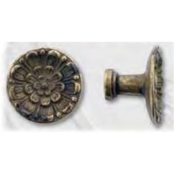 Knop, messing Str.:  18 - 25 - 31 mm