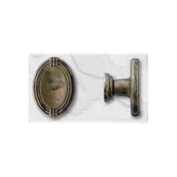 Knop, Blank messing  &amp; Antik