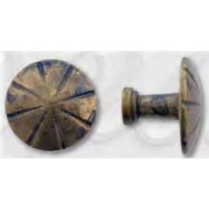 Knop, messing Str.:ؠ17, 25 og 30mm